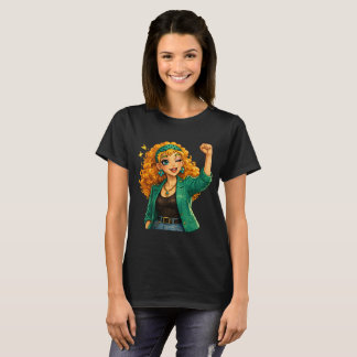 T-Shirt Rosie Max Cartoon Girl – Joli Orange Boucl