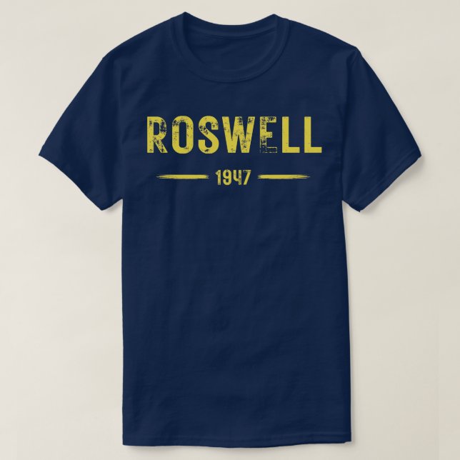 T-shirt Roswell 1947 Crash de soucoupe volante (Design devant)
