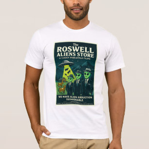 T-shirt Roswell Aliens 1950's Retro Enduction à la mode