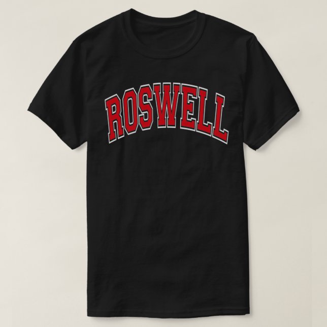 T-shirt Roswell Nouveau Meico NM Varsity Style Red Tet Pul (Design devant)