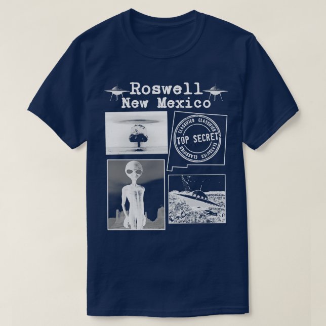 T-shirt Roswell Nouveau-Mexique 1 (Design devant)