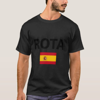 T-shirt Rota Espagne Drapeau Espagnol Ville Vacances Voyag
