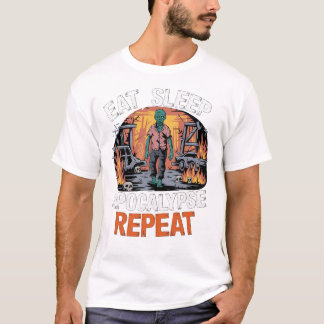 T-shirt Rotation au coeur - Chemise T Halloween Zombie