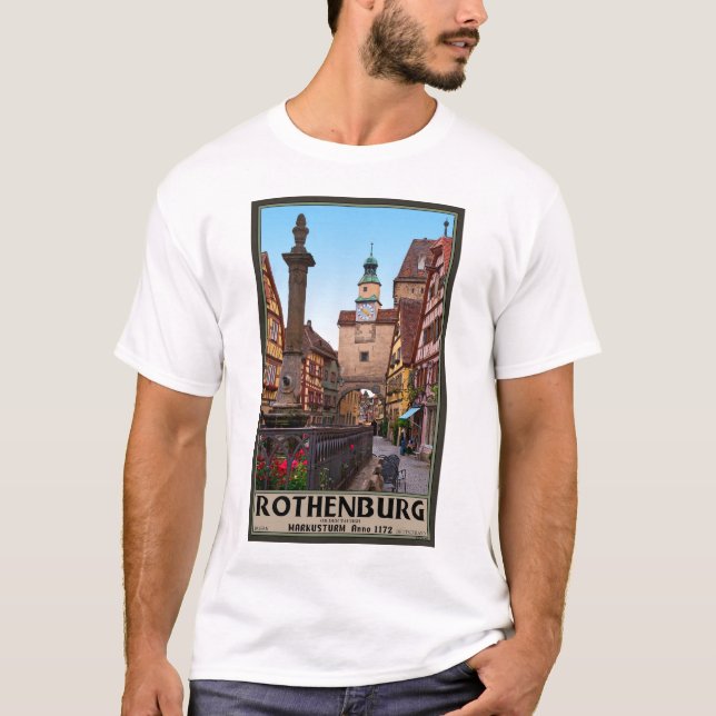 T-shirt Rothenburg OD Tauber - Markusturm (Devant)