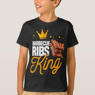 T-shirt Rôti drôle d'osselets Roi Bbq Assaisonnement de vi