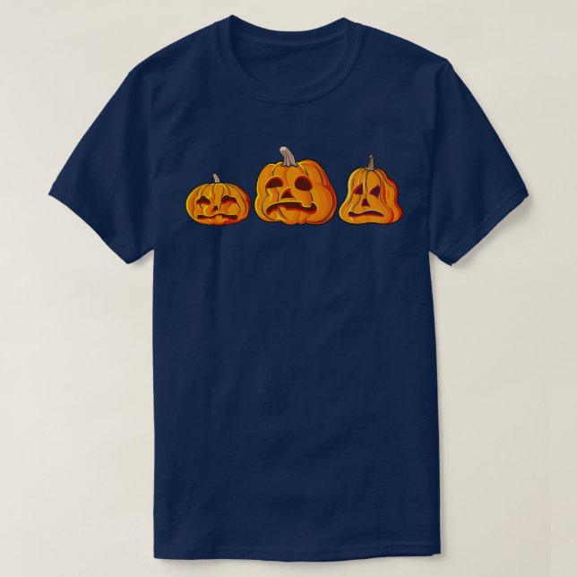 T-shirt Rotten Halloween Pumpkin Jack O Lanterns  (Design devant)