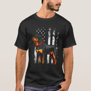 T-shirt Rottie Papa Rottweiler Fête des Pères USA American
