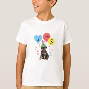 T-shirt Rottweiler Balloons de fête d'anniversaire