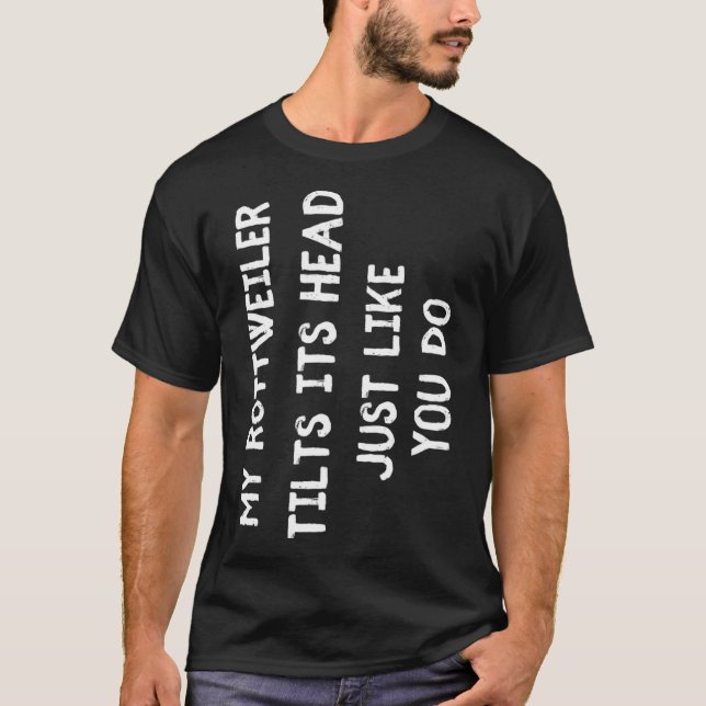 T-shirt Rottweiler Funny Chien Amant Cadeau Femme mignonne (Devant)