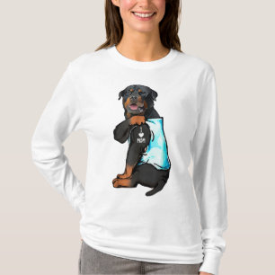 T-shirt Rottweiler I Love Maman Tattoo