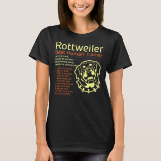 T-shirt Rottweiler Le Meilleur Entraîneur Humain Entraîner
