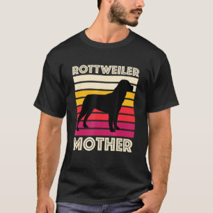 T-shirt Rottweiler Mère Amoureux des chiens Vintage Rottwe