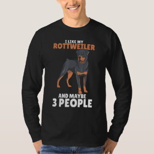T-shirt Rottweiler Rottie J'aime Amour Chien