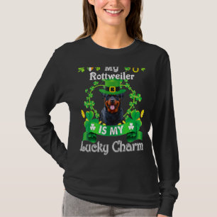 T-shirt Rottweiler St Patrick S Day Irlandais Drôle Amant