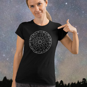 T-shirt Roue Calendrier Zodiac   Constellations astrologiq