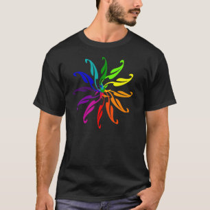 T-shirt - Roue chromatique feuilles
