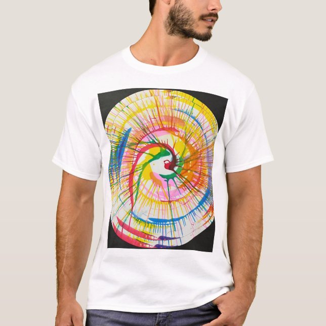 T-SHIRT ROUE COLORÉE (Devant)