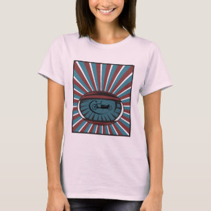 T-shirt Roue de charge dans l'oeil avec des rayons