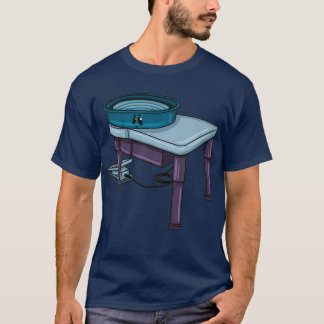 T-shirt Roue de poterie mignonne