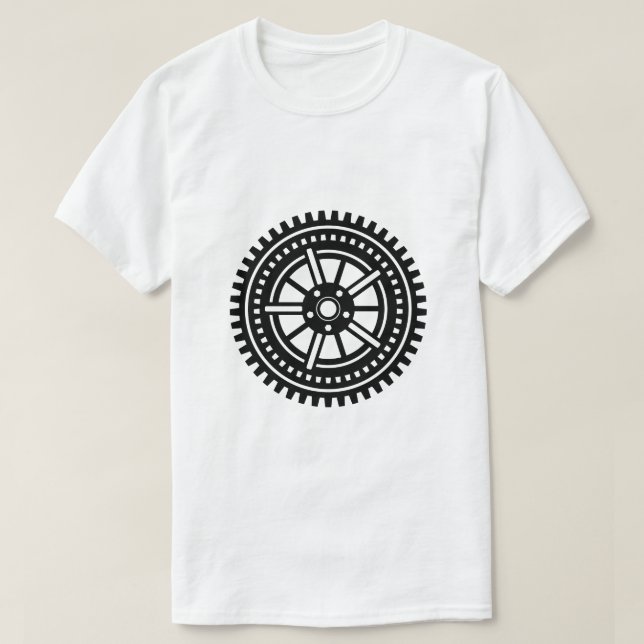 T-shirt Roue d'engrenage - Complexe 10 rayons (Design devant)