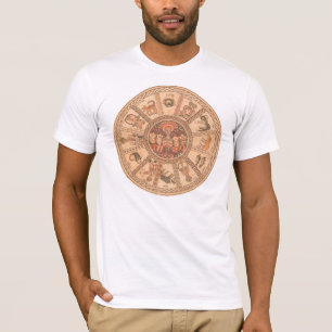 T-shirt Roue hébreue israélienne de zodiaque
