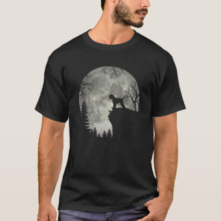 T-shirt Roue Tiré Et Lune Halloween T S