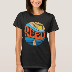T-shirt Roue Vintage couché de soleil roseau Super goujon
