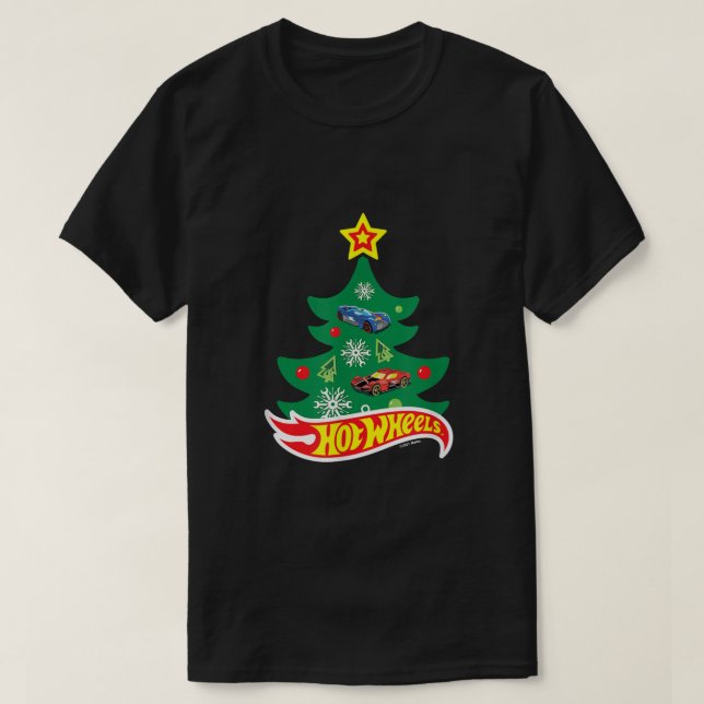 T-shirt Roues chaudesRoues chaudes Arbre de Noël  (Design devant)