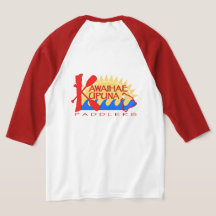 T-shirt Rouge à manches Unisex 3/4