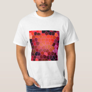 T-shirt Rouge Abstrait