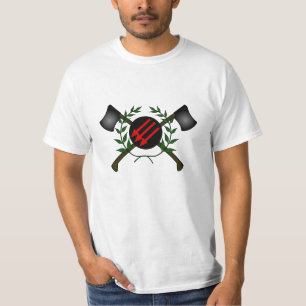 T-shirt Rouge/anarchie communistes de tête de peau de