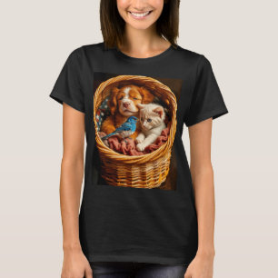 T-shirt Rouge Blanc & Bleu - Les amis pour toujours