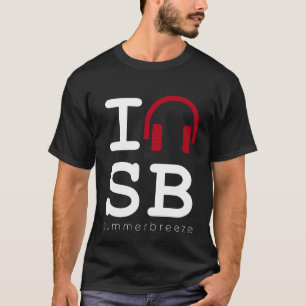 T-shirt rouge blanc de brise d'été