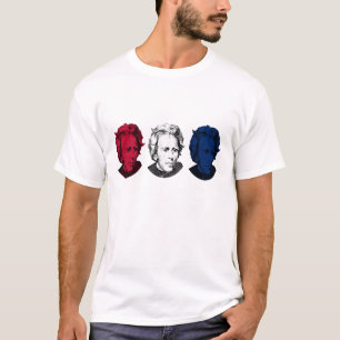 T-shirt Rouge, blanc, et bleu -- Andrew Jackson