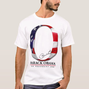 T-shirt Rouge, blanc et bleu - Barack Obama pour le
