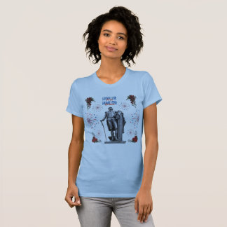 T-shirt Rouge Blanc Étincelle bébé bleu