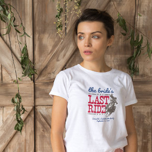 T-shirt Rouge & Bleu Dernière virée de la mariée Enterreme