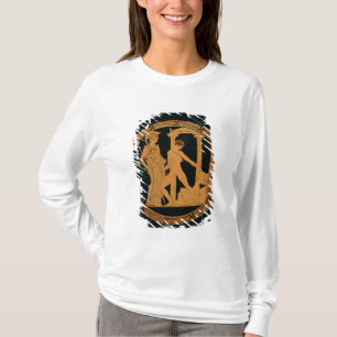 T-shirt Rouge-chiffre tasse dépeignant Athéna, Theseus