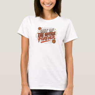 T-shirt Rouge Classique EN DEHORS DU BUREAU Conception Ori