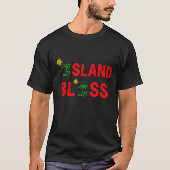 T-shirt rouge de bonheur (Devant)