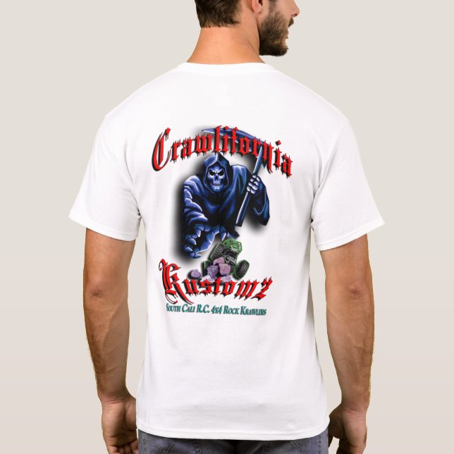 T-shirt Rouge de Crawlifornia Kustomz (Dos)