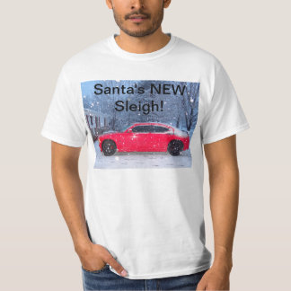 T-shirt rouge de Noël de chargeur de Dodge