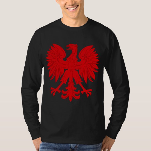 T-shirt Rouge Eagle polonais (Devant)