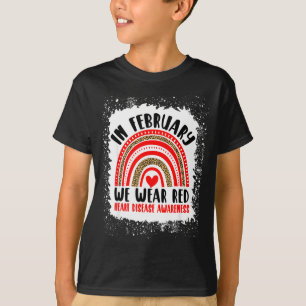 T-shirt Rouge en février Nous portons du rouge pour la sen