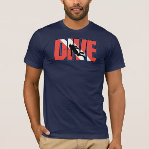 T-shirt rouge et blanc de piqué de rayure