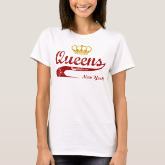 T-shirt Rouge et or - Queens, New York City NYC