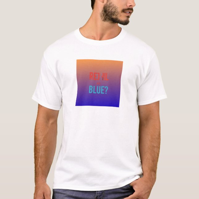 T-shirt rouge et pilule (Devant)