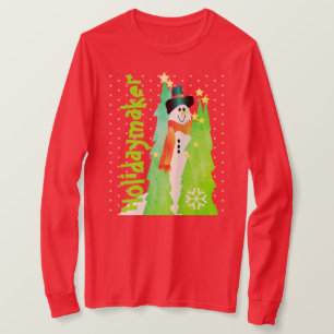 T-shirt Rouge Et Vert Lumineux