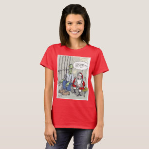 T-shirt rouge femme Santa en prison