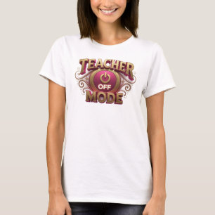 T-shirt Rouge frappant MODE D'ENSEIGNEMENT DÉACTIVÉ Créati
